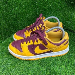 Nike Yellow and Maroon Athletic Shoes